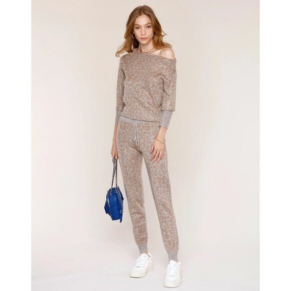 NWT Heartloom caramel animal print loungewear bundle set, XL - Picture 4 of 15